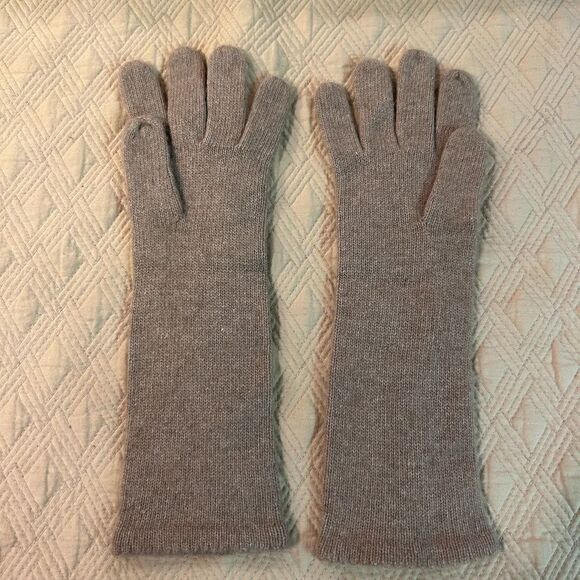 Cashmere blend gloves  - Picture 2 of 4